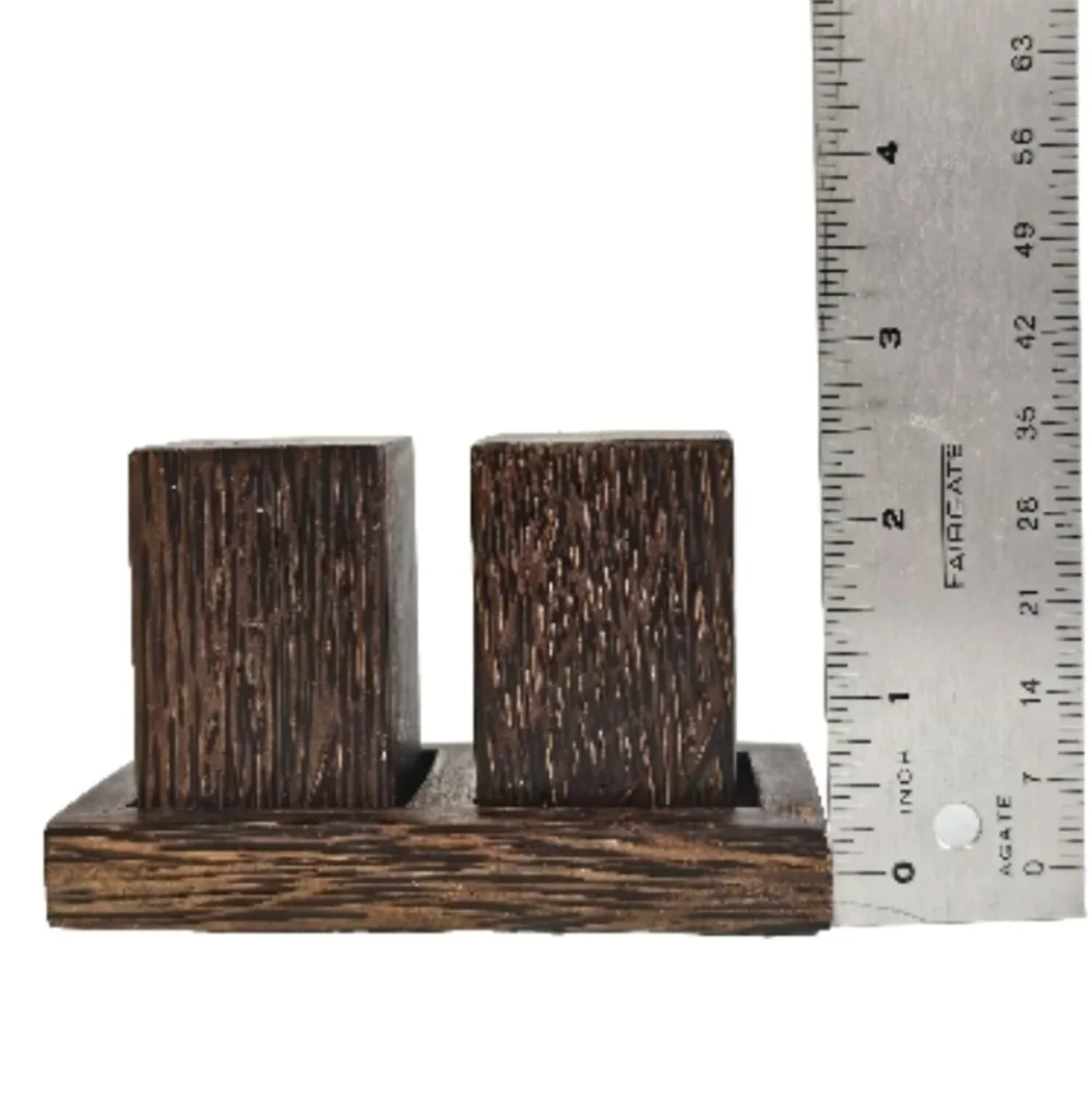 Kultura Wooden Salt & Pepper Shakers Condiments  Kitchen Seasoning Container